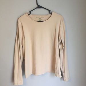 Mountain Lake Tan Long Sleeve Shirt Stretchy XL